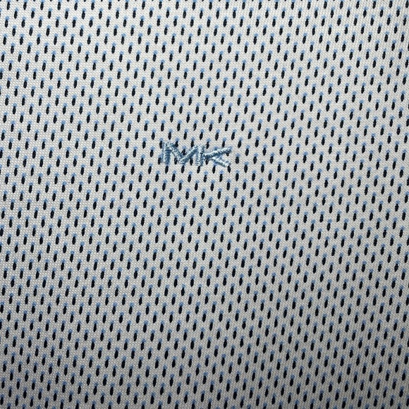 Michael Kors white with blue print T-shirt sz S - Picture 2 of 6